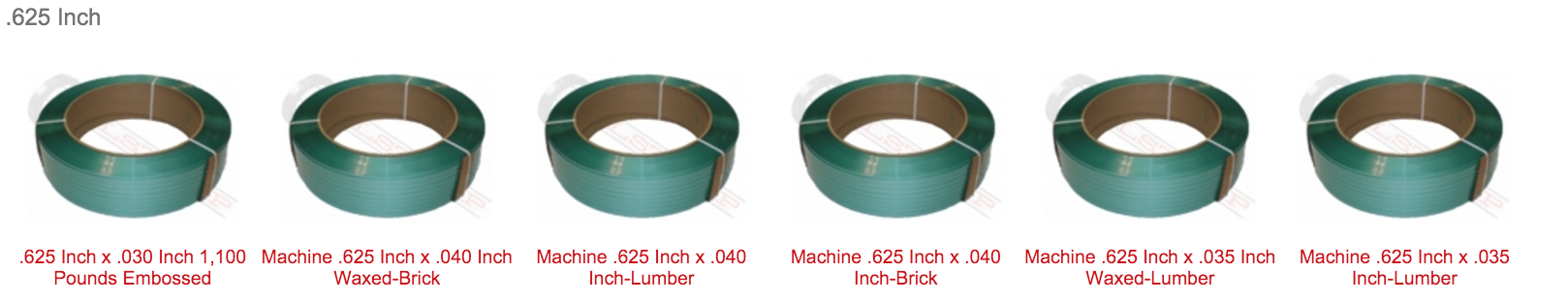 5:8 inch polyester strapping